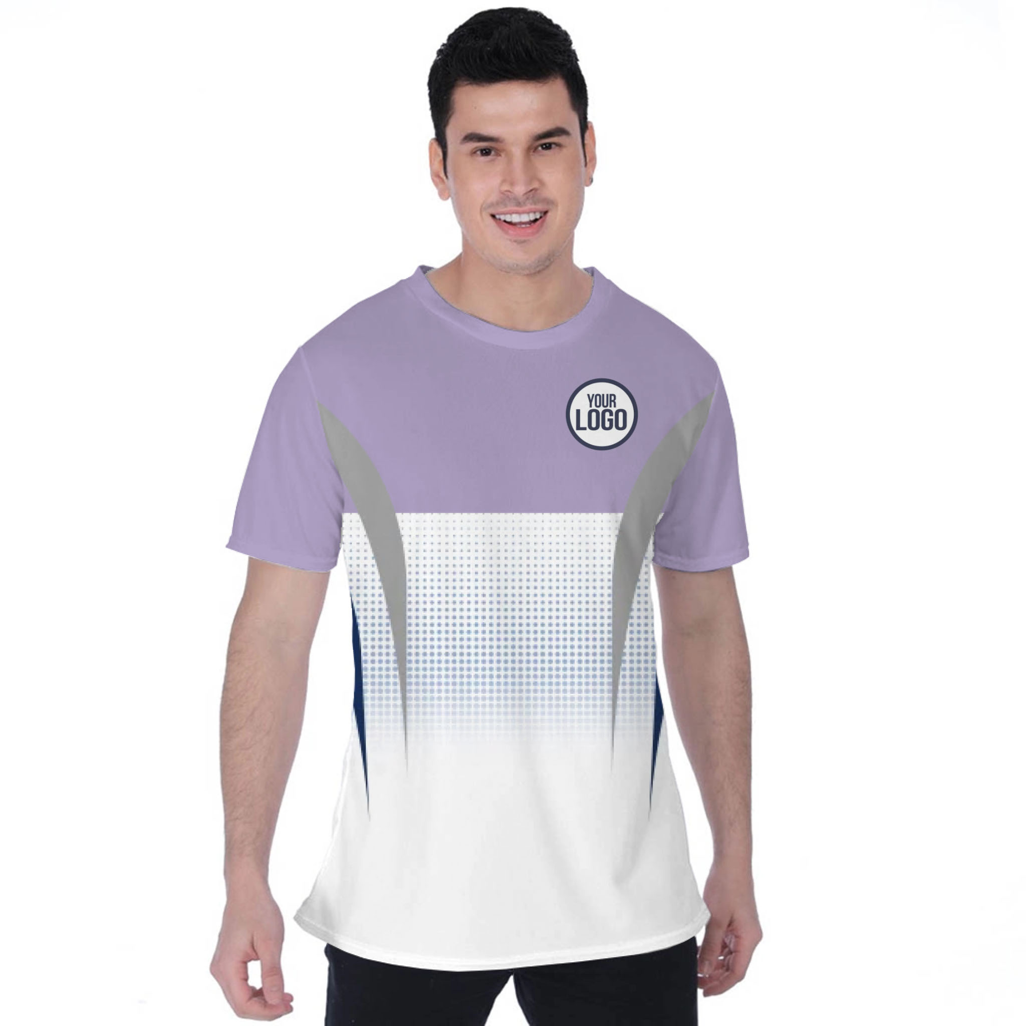 Picklewin Gradient Custom Sport Logo Moisture-wicking T-shirt 
