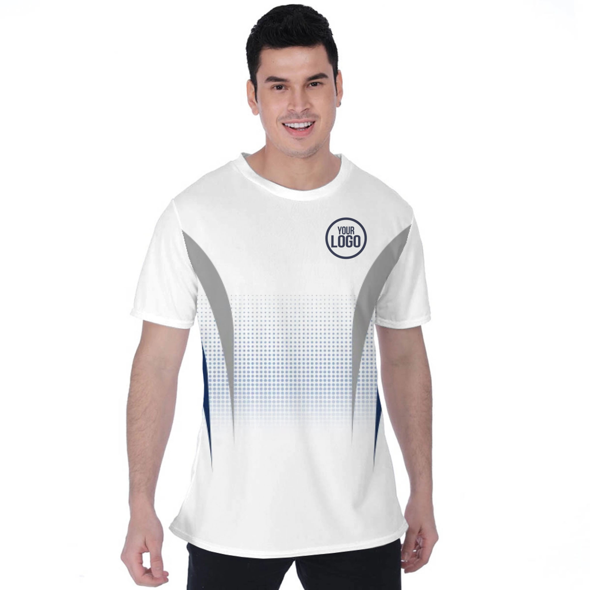 Picklewin Gradient Custom Sport Logo Moisture-wicking T-shirt 