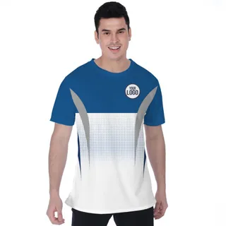 Picklewin Gradient Custom Sport Logo Moisture-wicking T-shirt 
