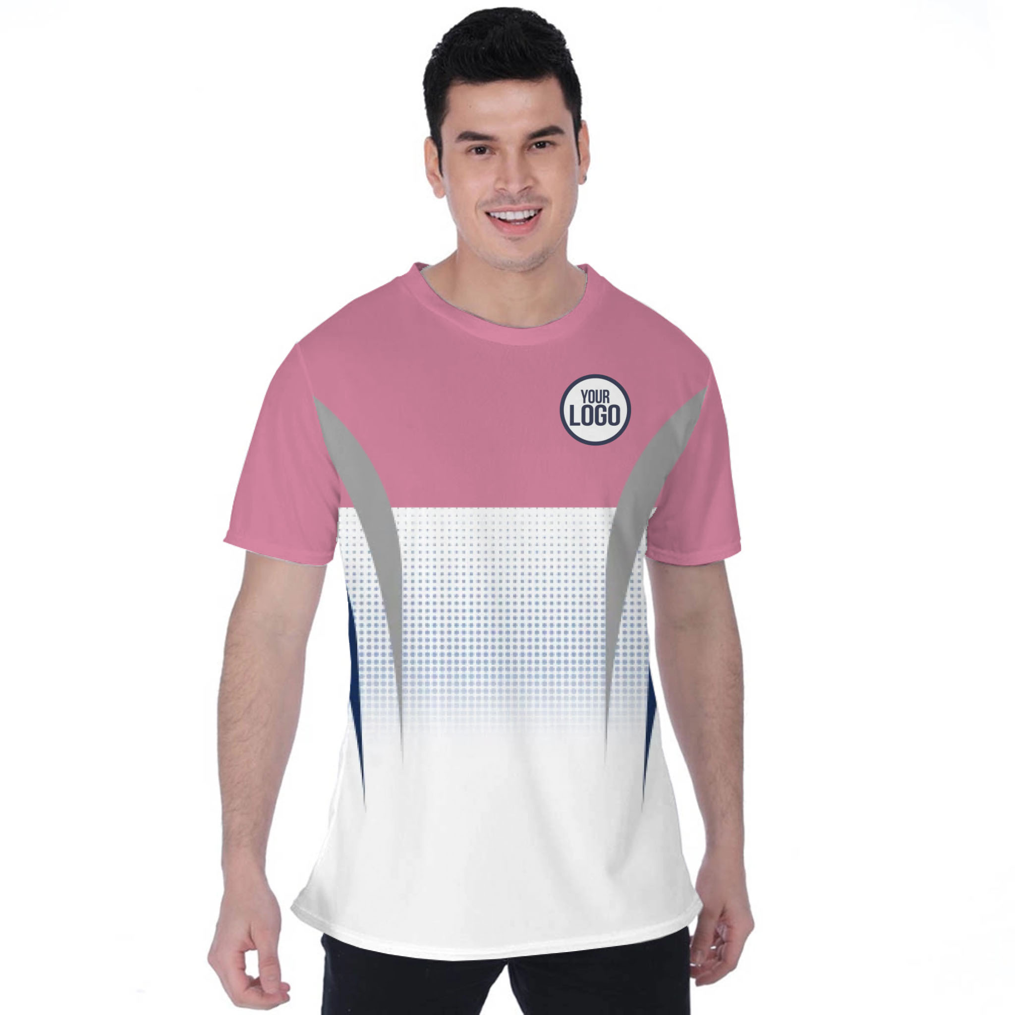 Picklewin Gradient Custom Sport Logo Moisture-wicking T-shirt 