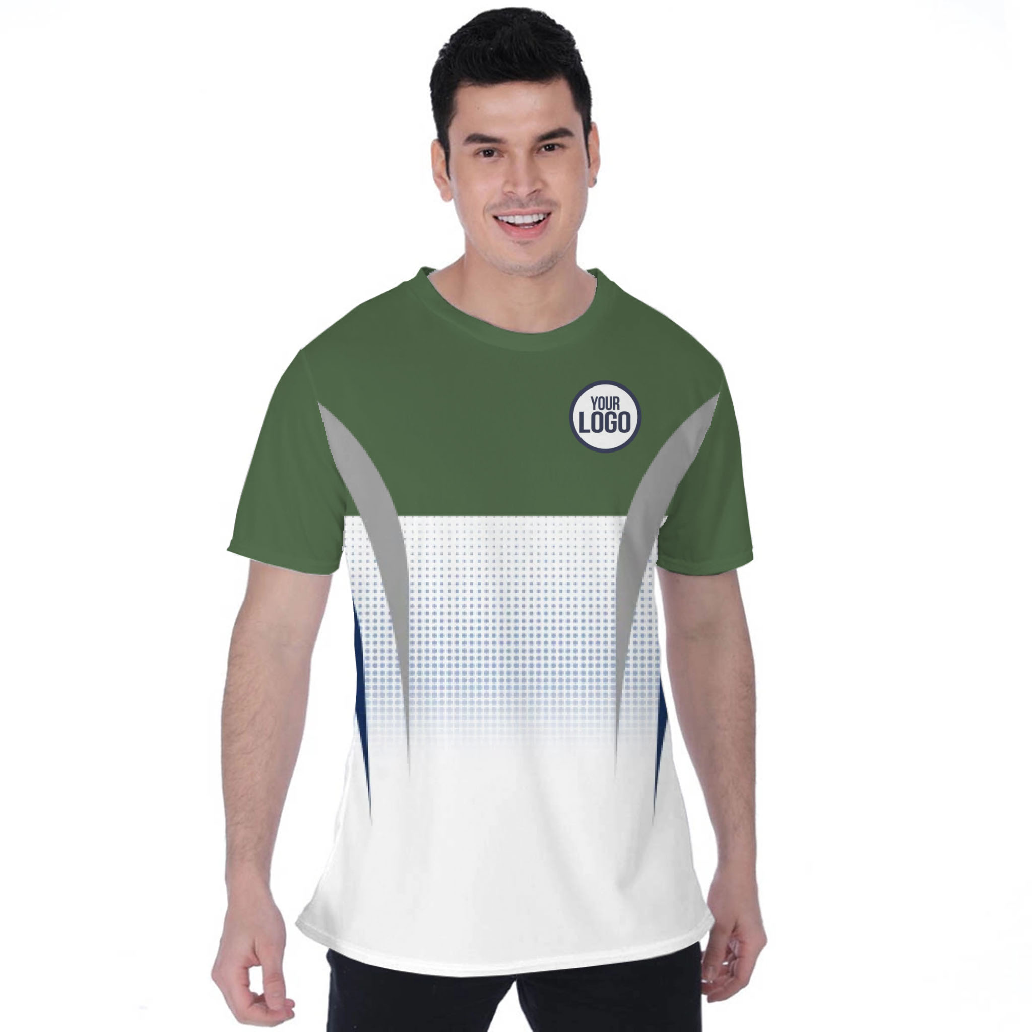 Picklewin Gradient Custom Sport Logo Moisture-wicking T-shirt 