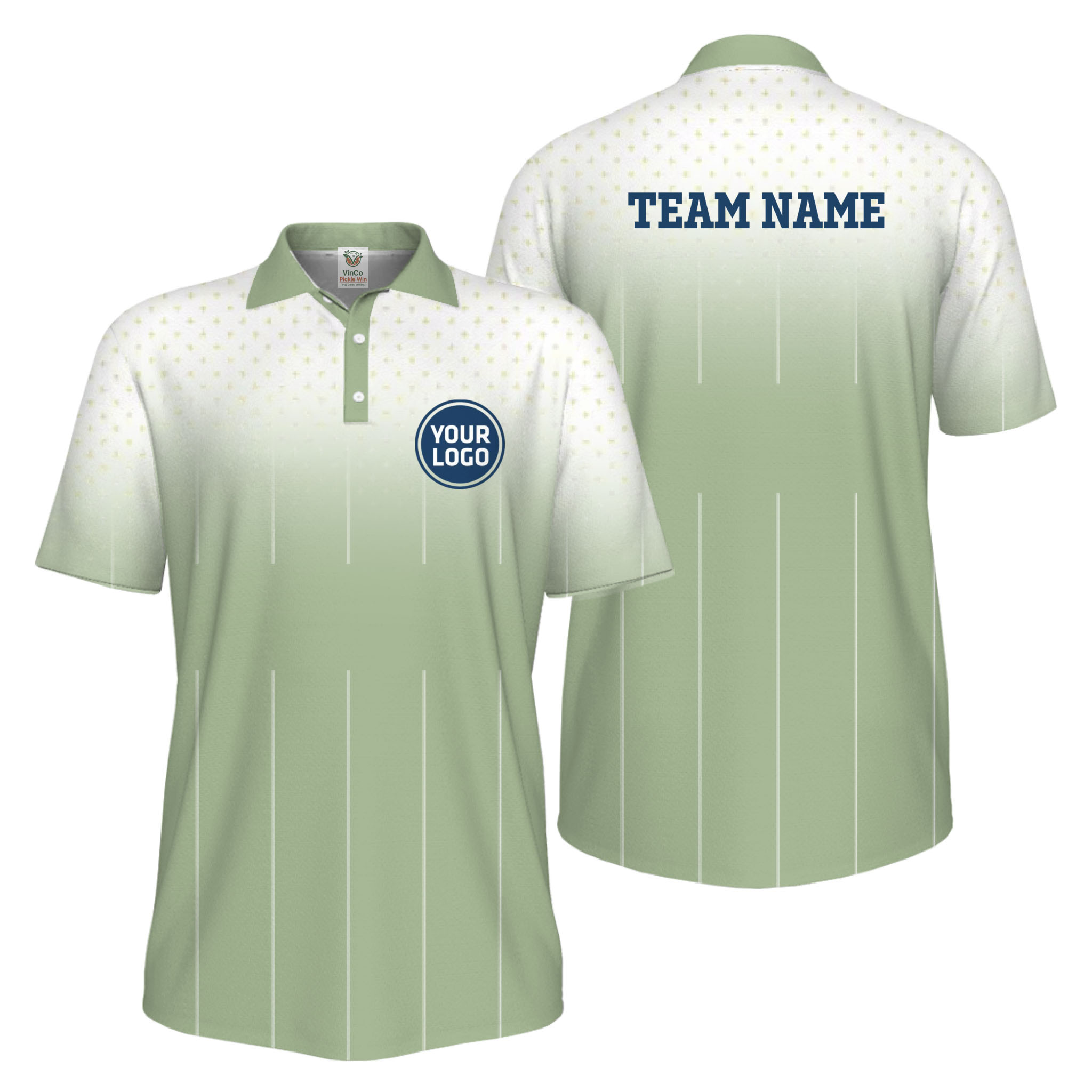Picklewin Gradient Custom Team Identity Performance UV Protection Men Polo Shirt 