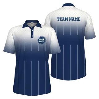 Picklewin Gradient Custom Team Identity Performance UV Protection Men Polo Shirt 