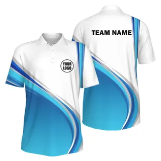 Picklewin Gradient UV Protection Polo Shirt Custom For Men