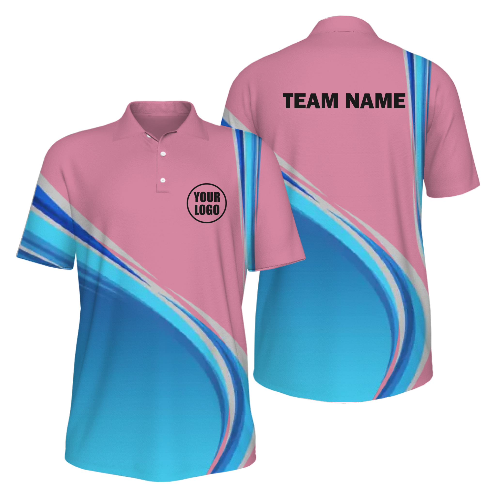 Picklewin Gradient UV Protection Polo Shirt Custom For Men
