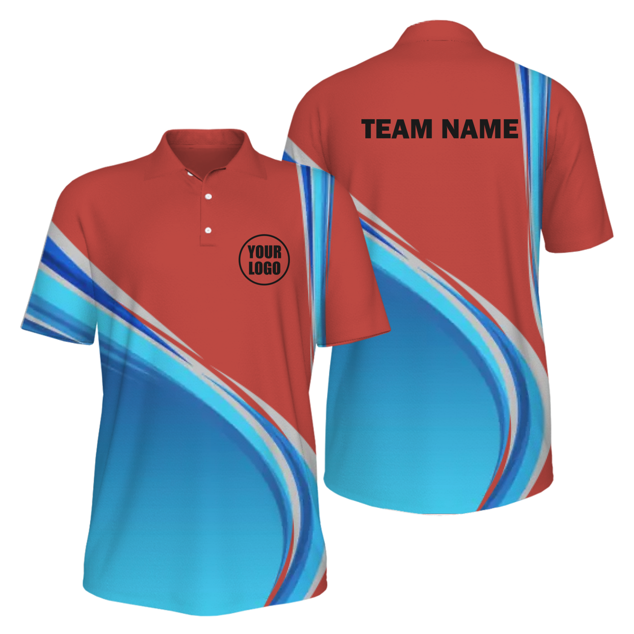 Picklewin Gradient UV Protection Polo Shirt Custom For Men