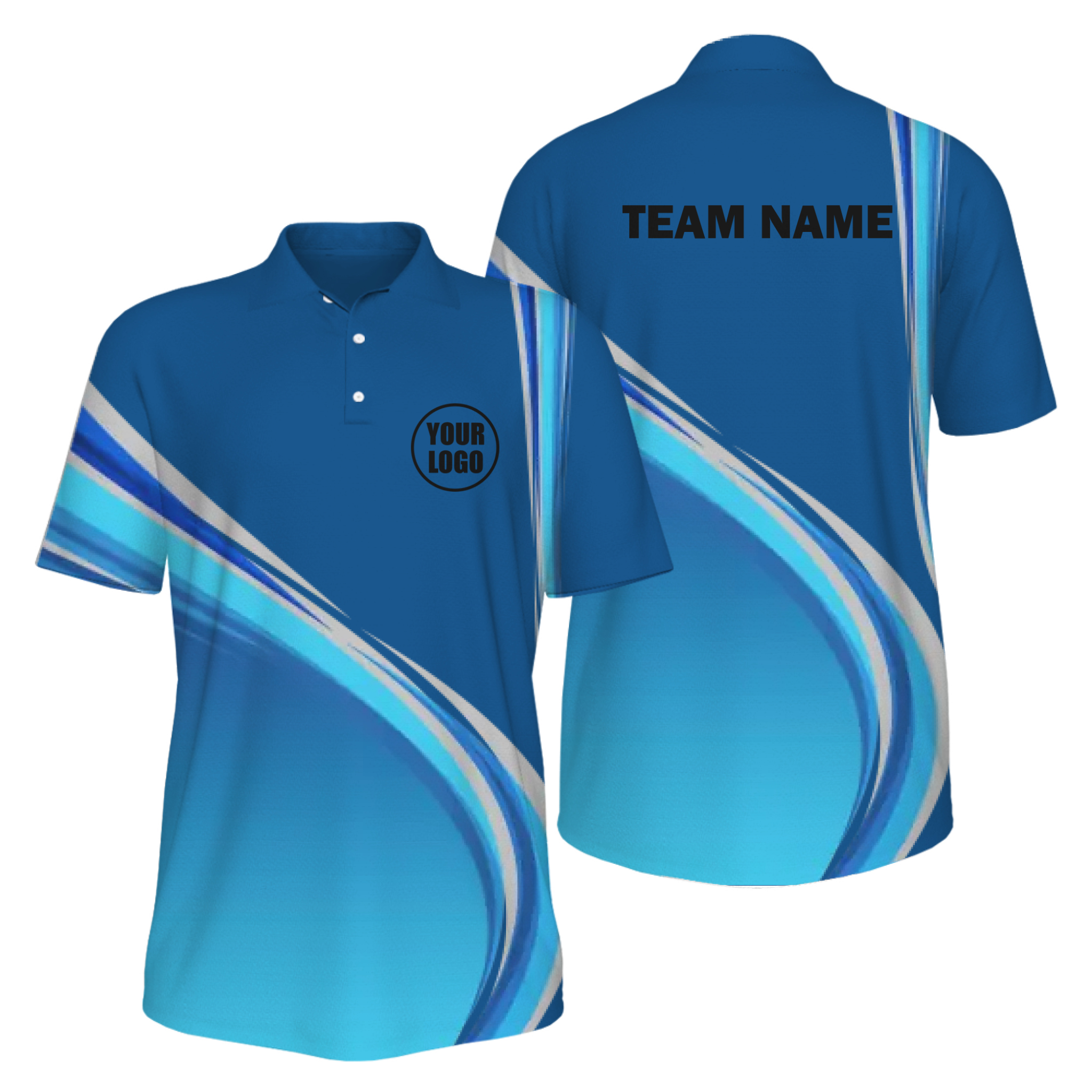Picklewin Gradient UV Protection Polo Shirt Custom For Men
