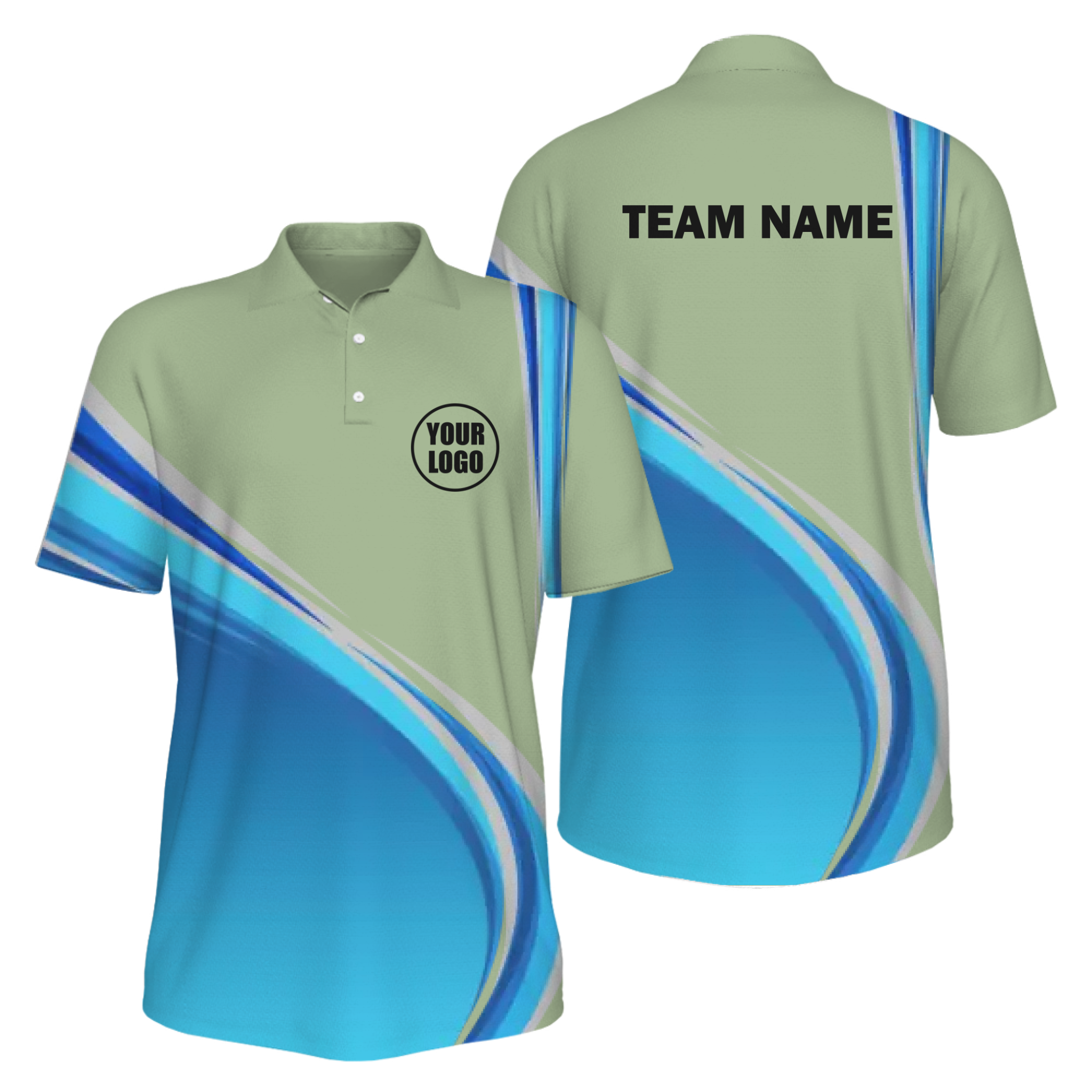 Picklewin Gradient UV Protection Polo Shirt Custom For Men