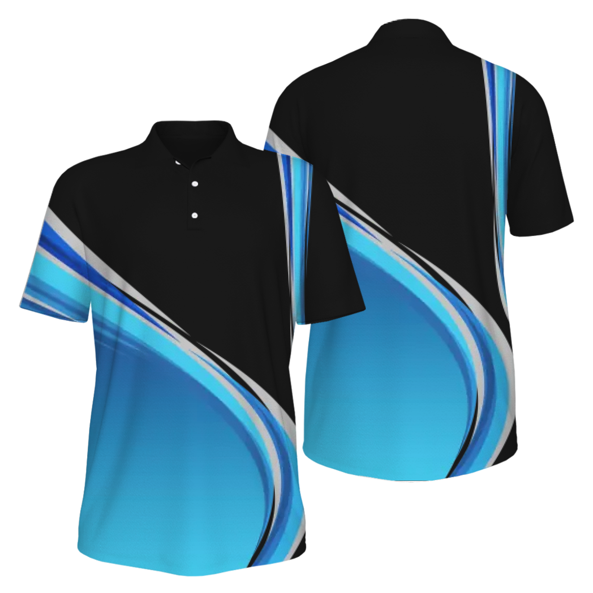 Picklewin Gradient UV Protection Polo Shirt Custom For Men
