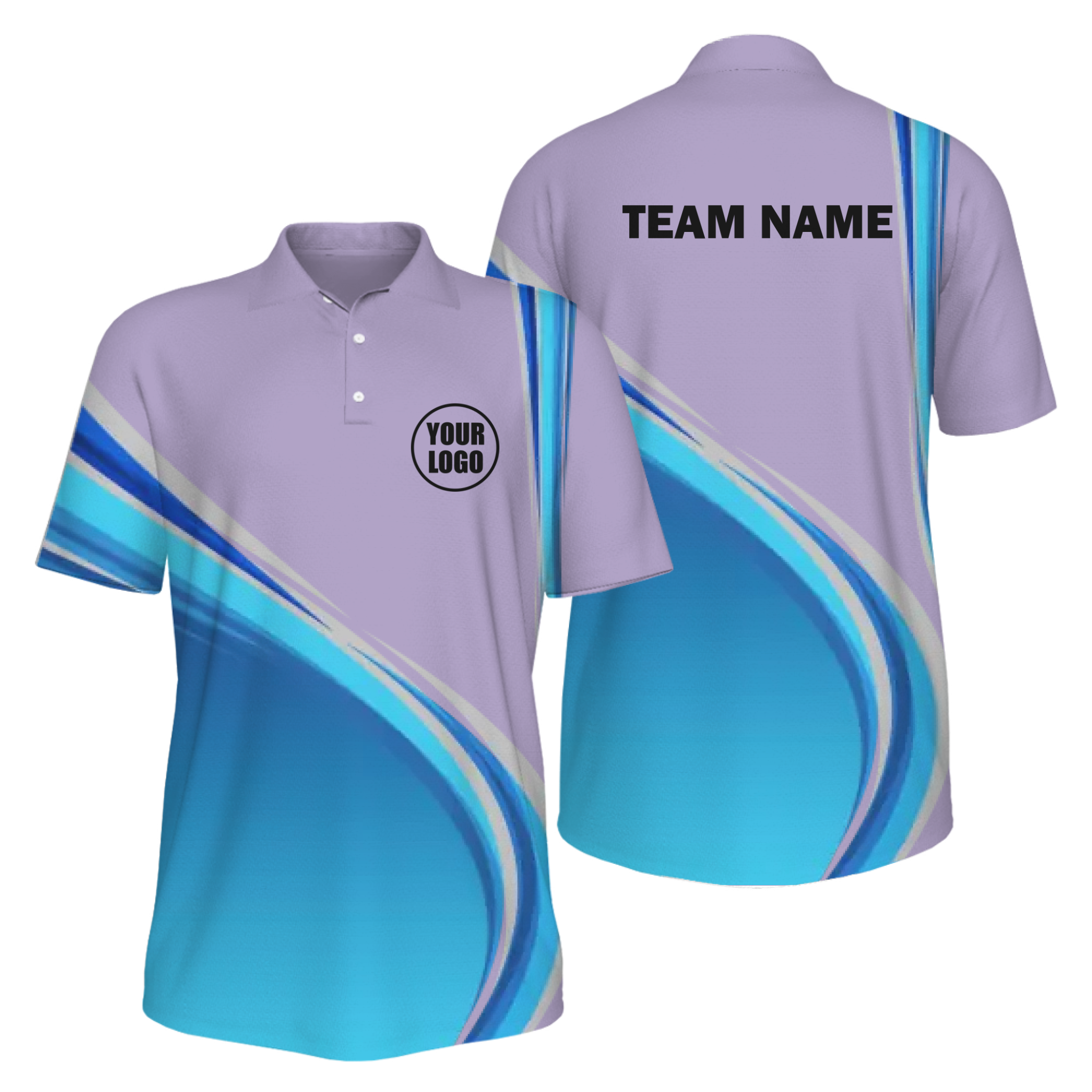 Picklewin Gradient UV Protection Polo Shirt Custom For Men