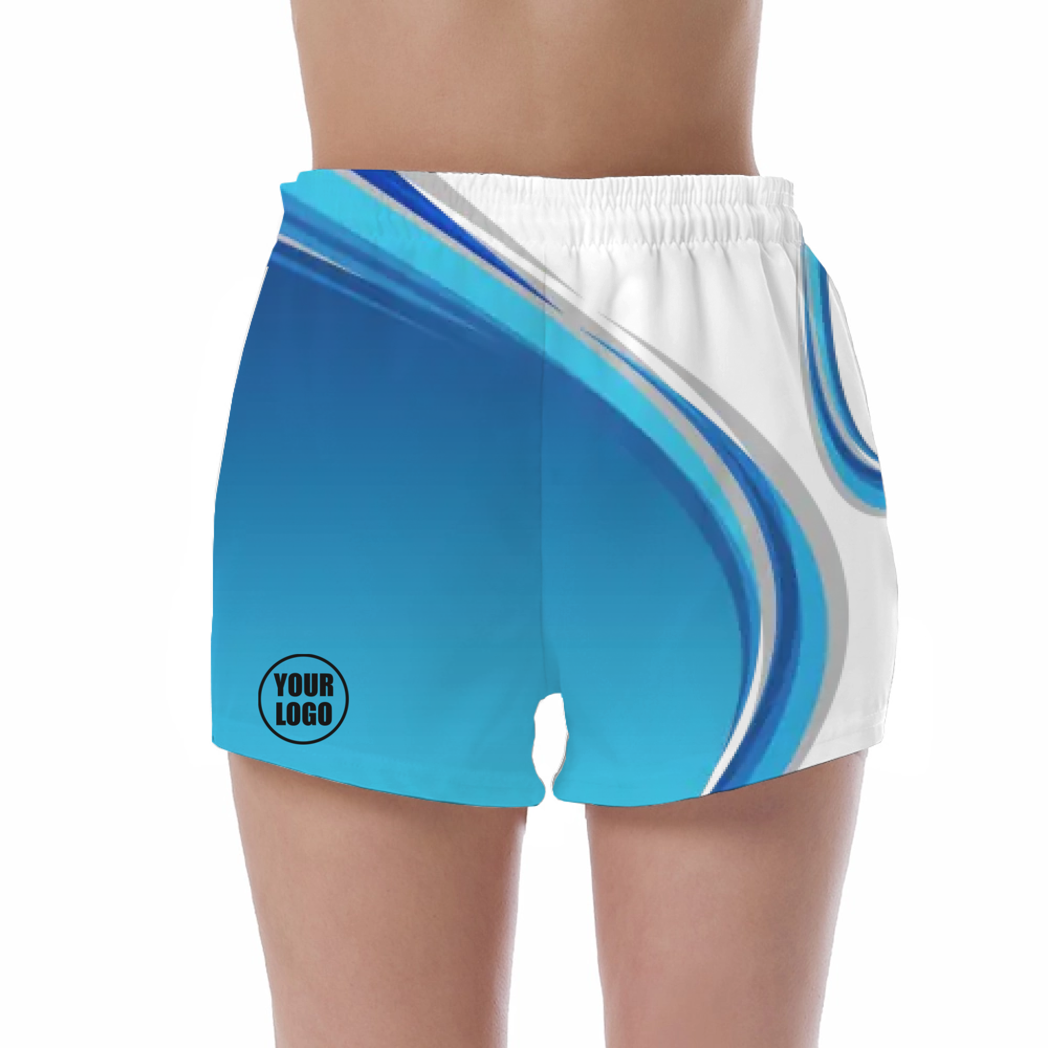 Picklewin Gradient UV Protection Shorts Custom For Women