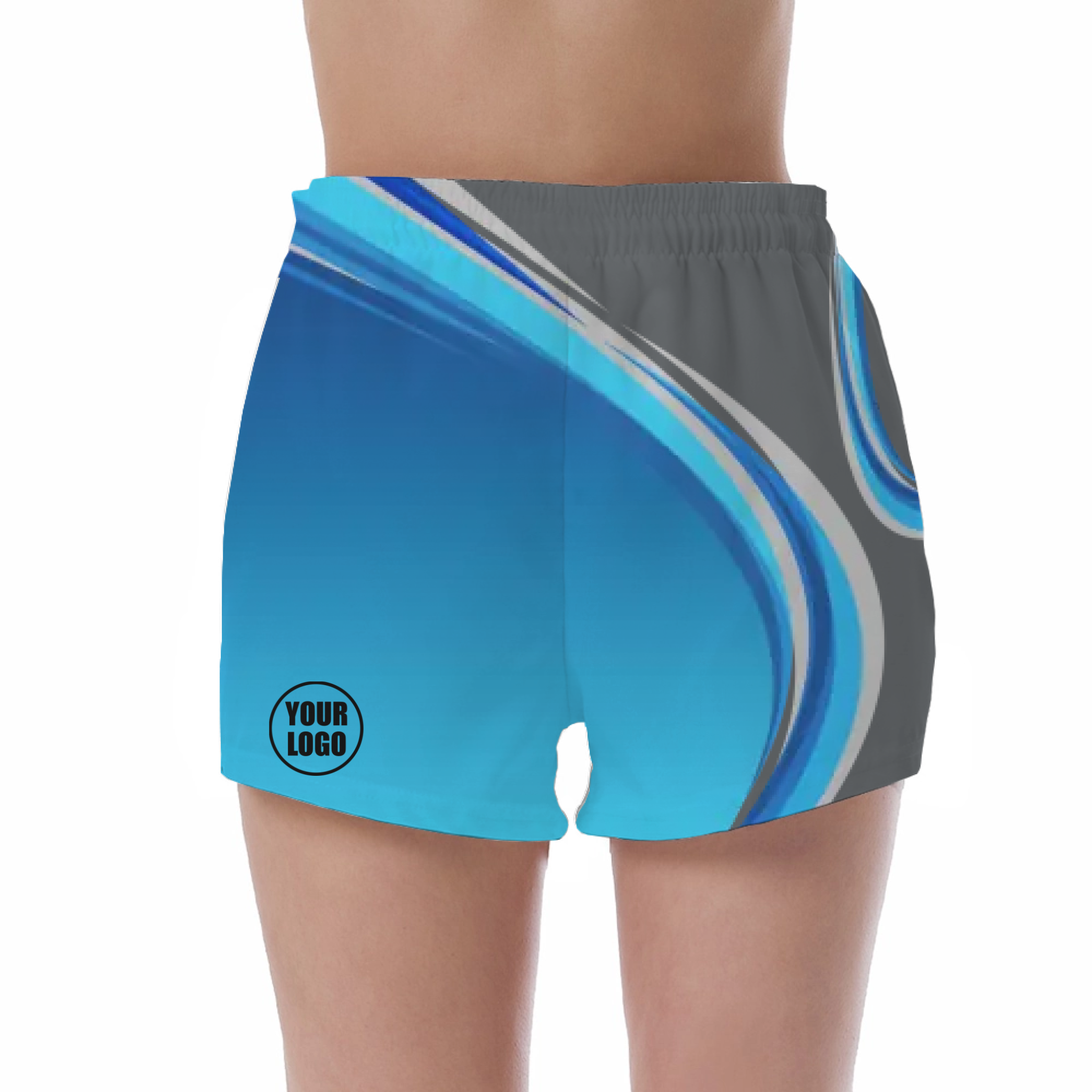 Picklewin Gradient UV Protection Shorts Custom For Women