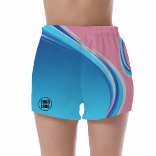 Picklewin Gradient UV Protection Shorts Custom For Women – alternate