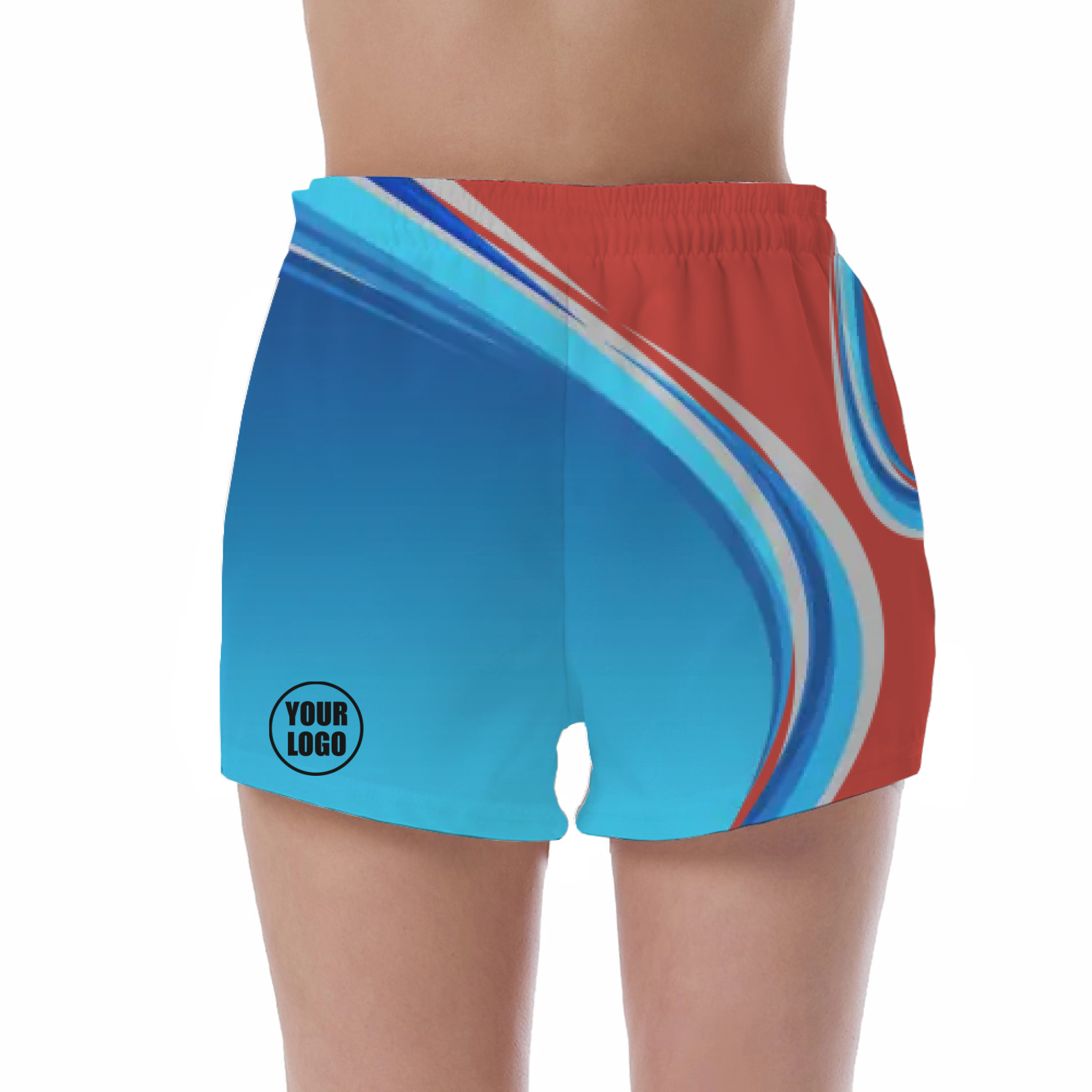 Picklewin Gradient UV Protection Shorts Custom For Women