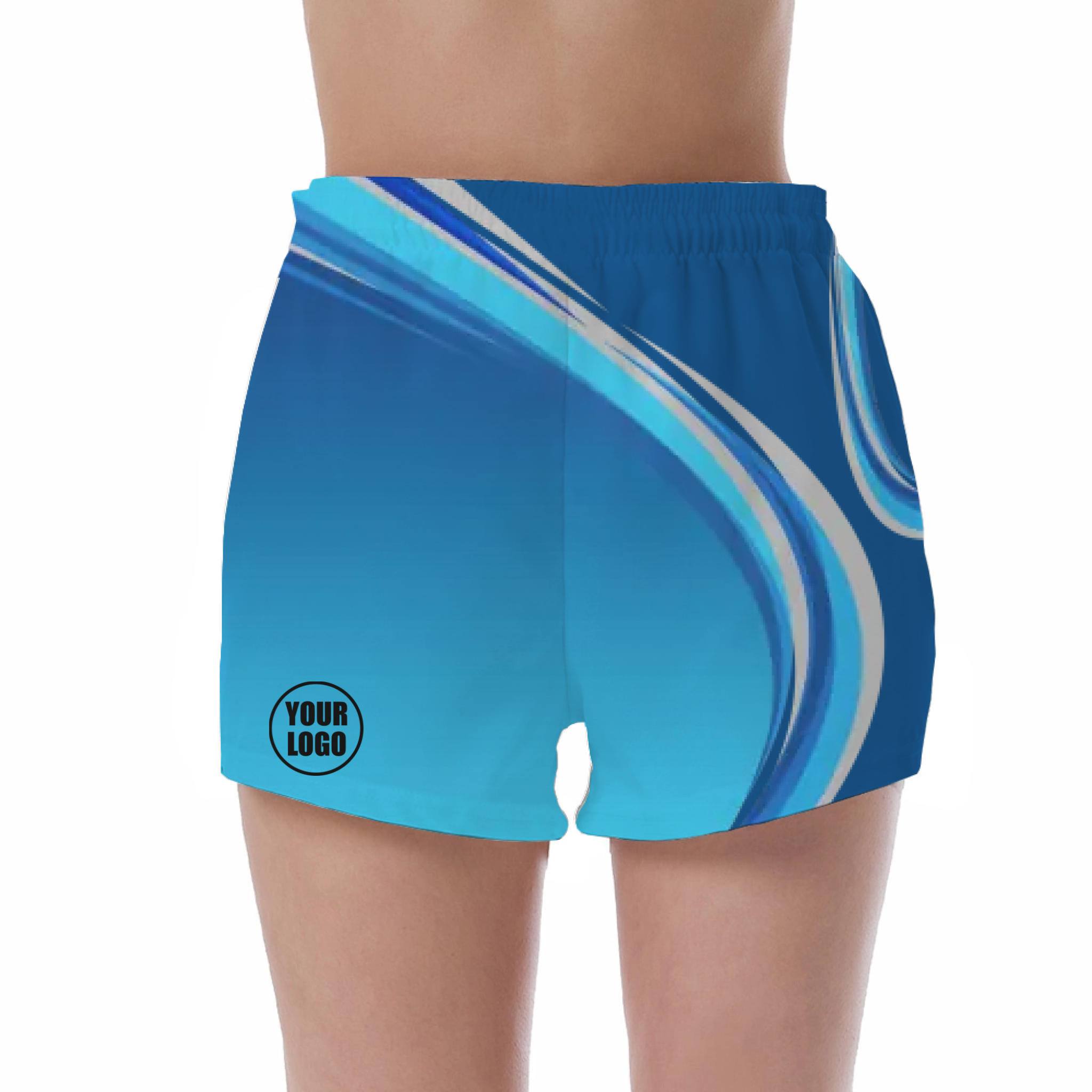 Picklewin Gradient UV Protection Shorts Custom For Women
