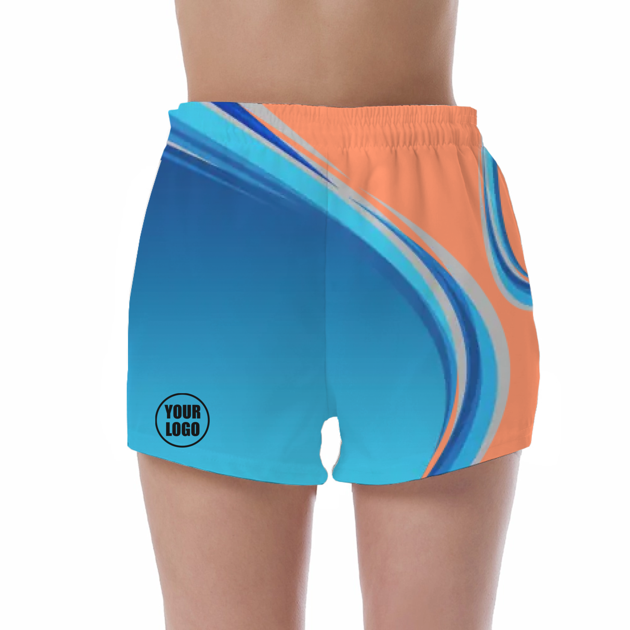 Picklewin Gradient UV Protection Shorts Custom For Women