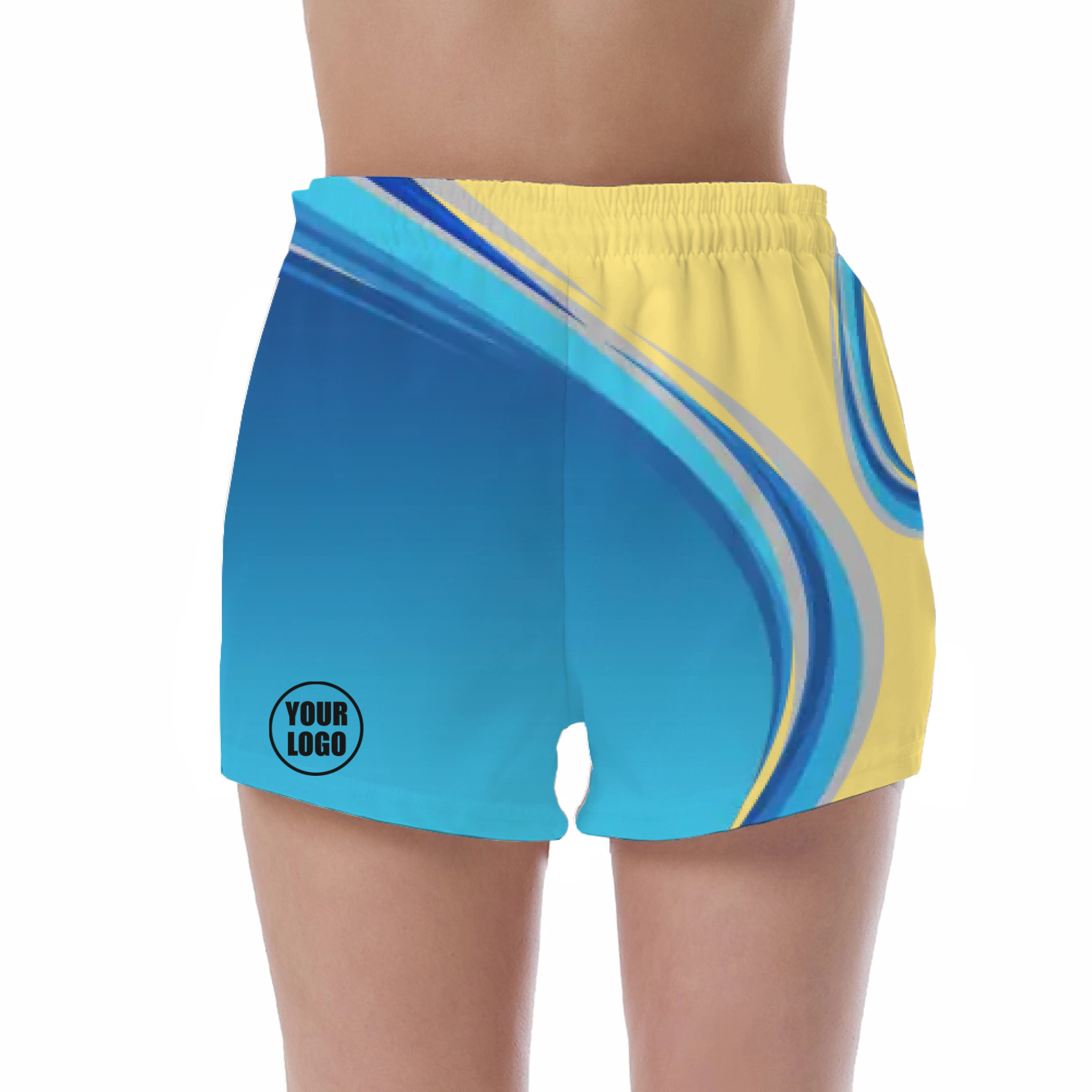 Picklewin Gradient UV Protection Shorts Custom For Women