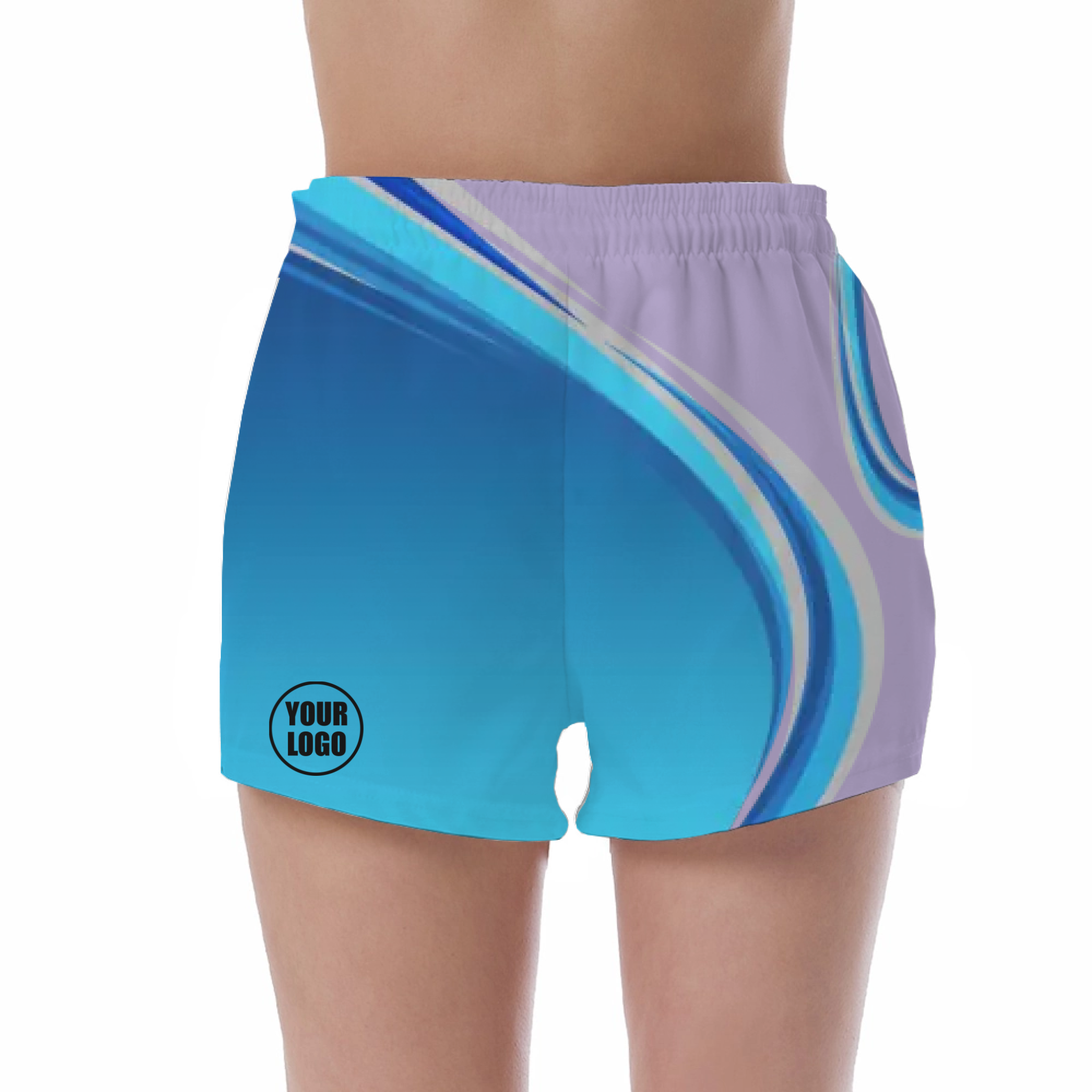 Picklewin Gradient UV Protection Shorts Custom For Women