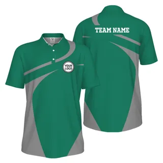 Picklewin Live Preview Custom Logo Sporty Motion UV Protection Men Polo Shirt 