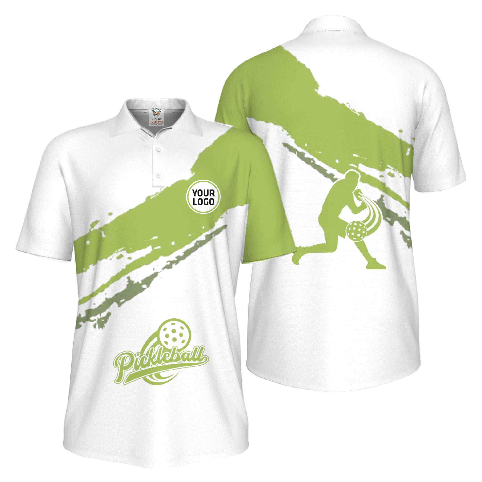 Picklewin Live Preview Custom Logo UV Protection Pickleball Polo Shirt For Men  - alternate