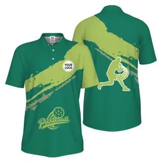 Picklewin Live Preview Custom Logo UV Protection Pickleball Polo Shirt For Men 