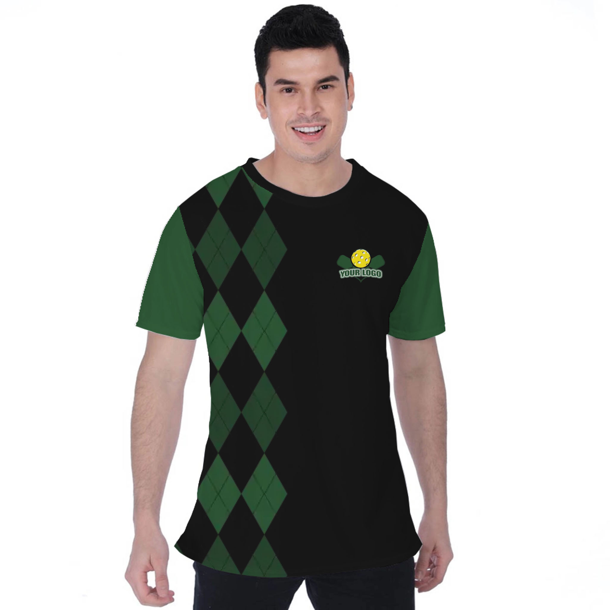 Picklewin Lob Stoppers Custom Pickleball Team Logo T-shirt For Men