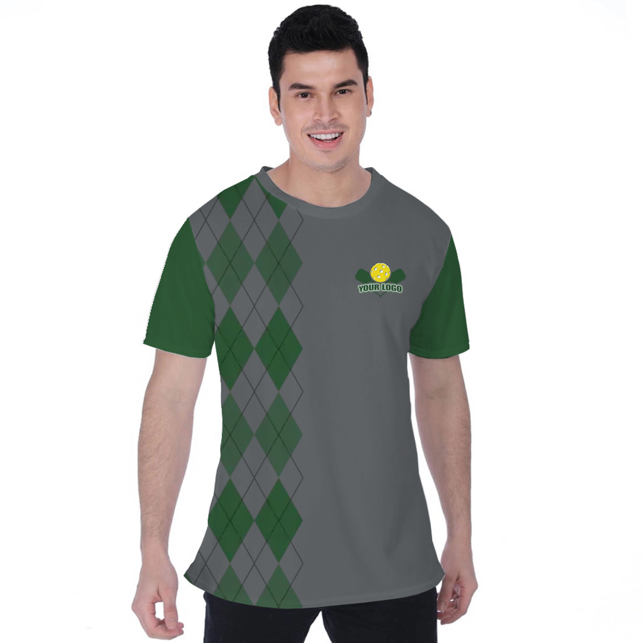 Picklewin Lob Stoppers Custom Pickleball Team Logo T-shirt For Men