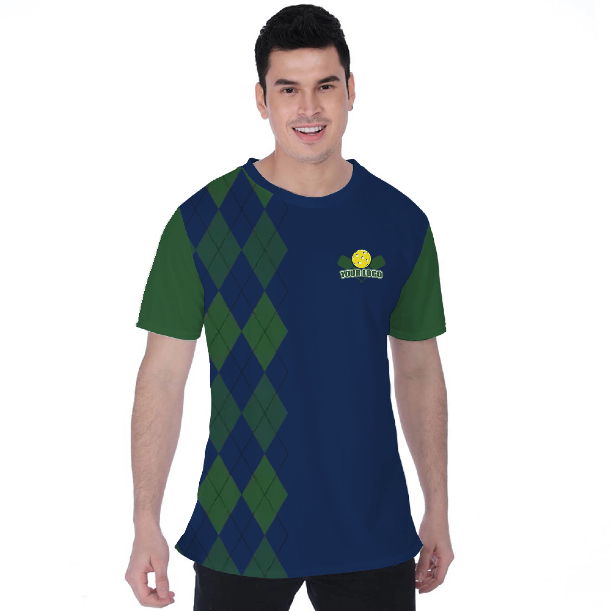 Picklewin Lob Stoppers Custom Pickleball Team Logo T-shirt For Men