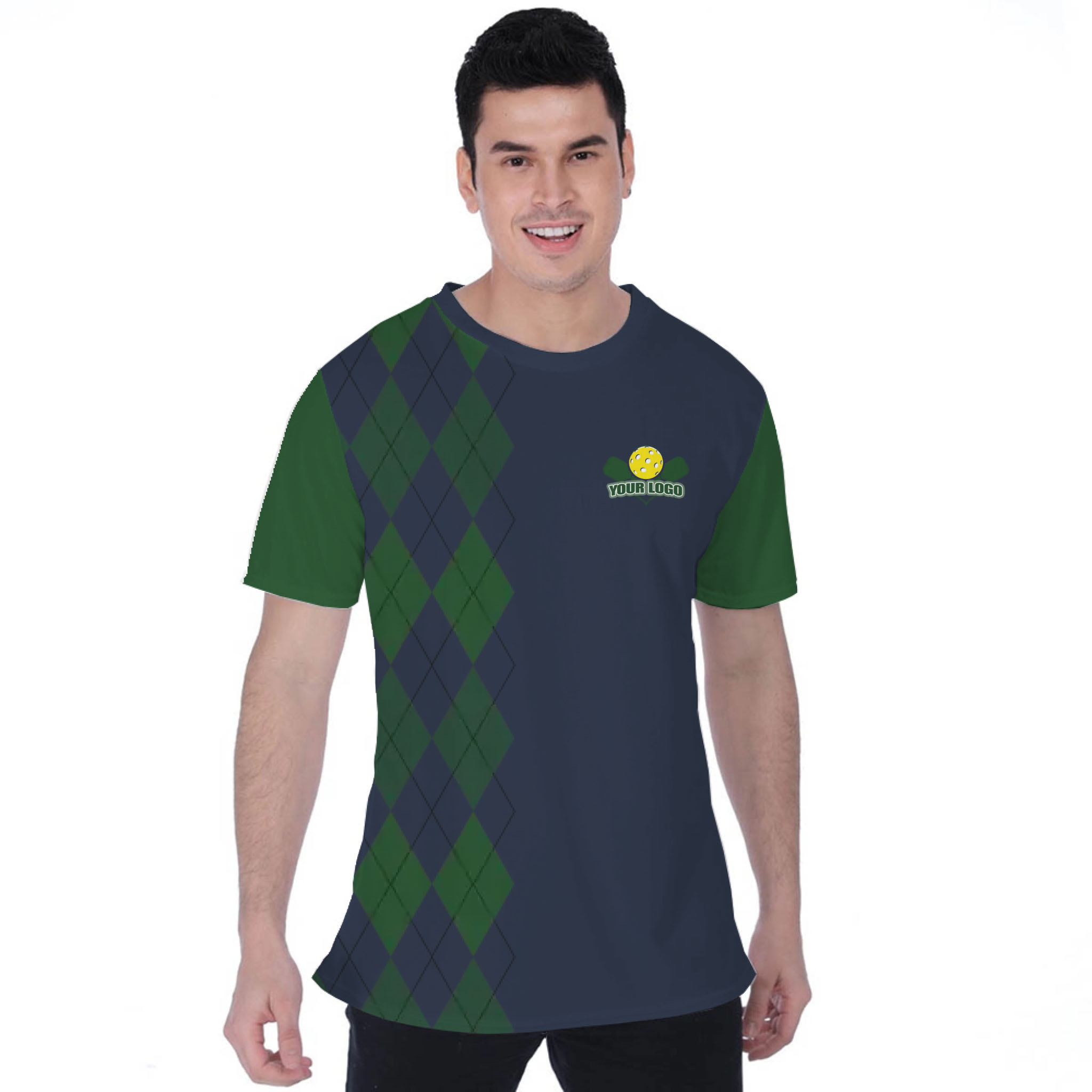 Picklewin Lob Stoppers Custom Pickleball Team Logo T-shirt For Men