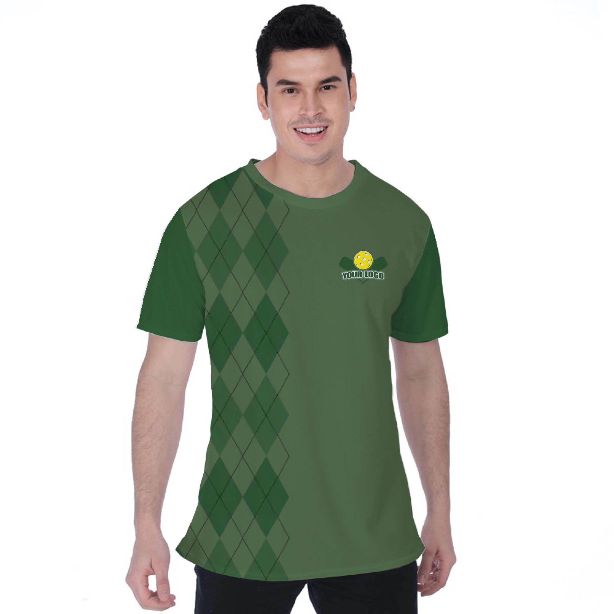 Picklewin Lob Stoppers Custom Pickleball Team Logo T-shirt For Men