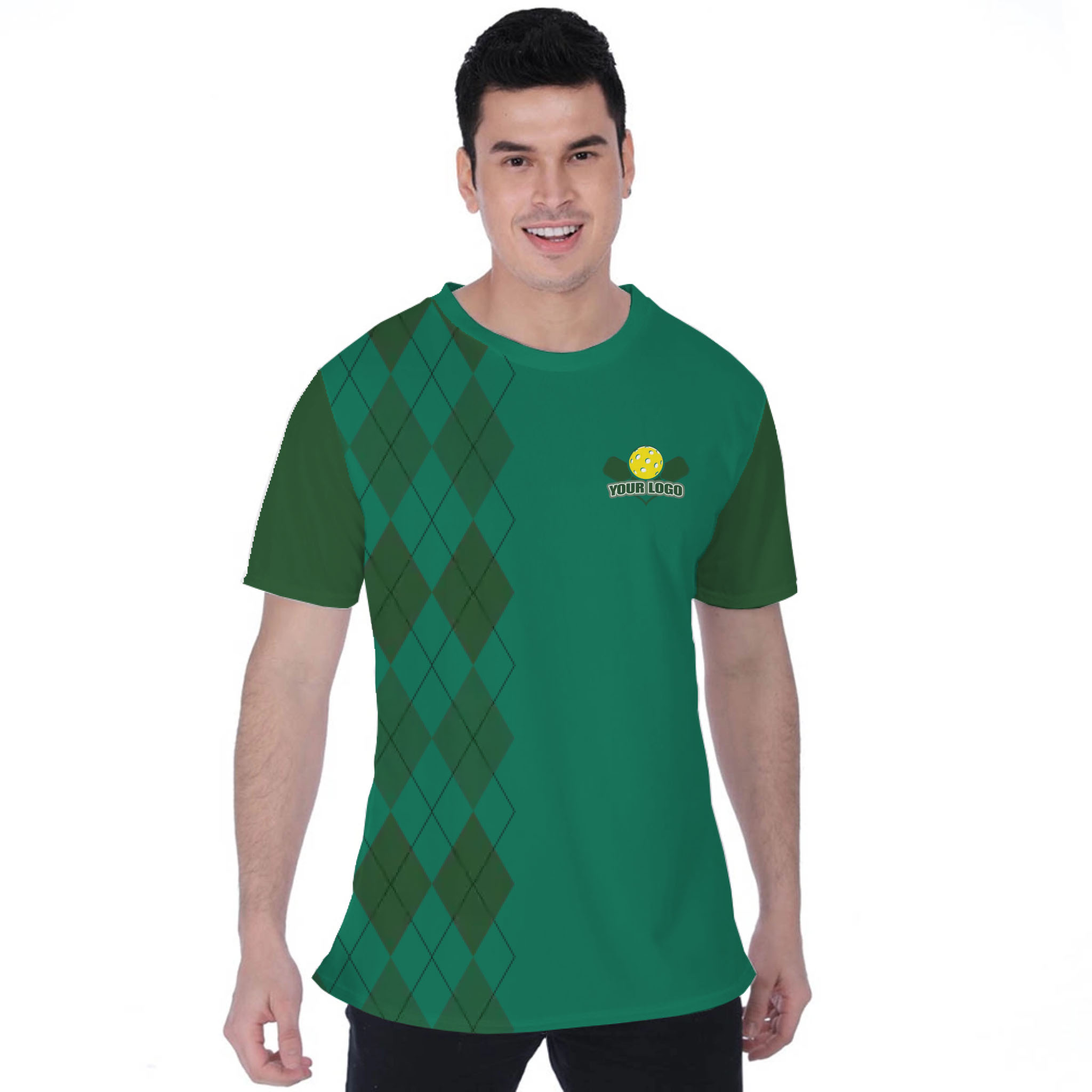 Picklewin Lob Stoppers Custom Pickleball Team Logo T-shirt For Men