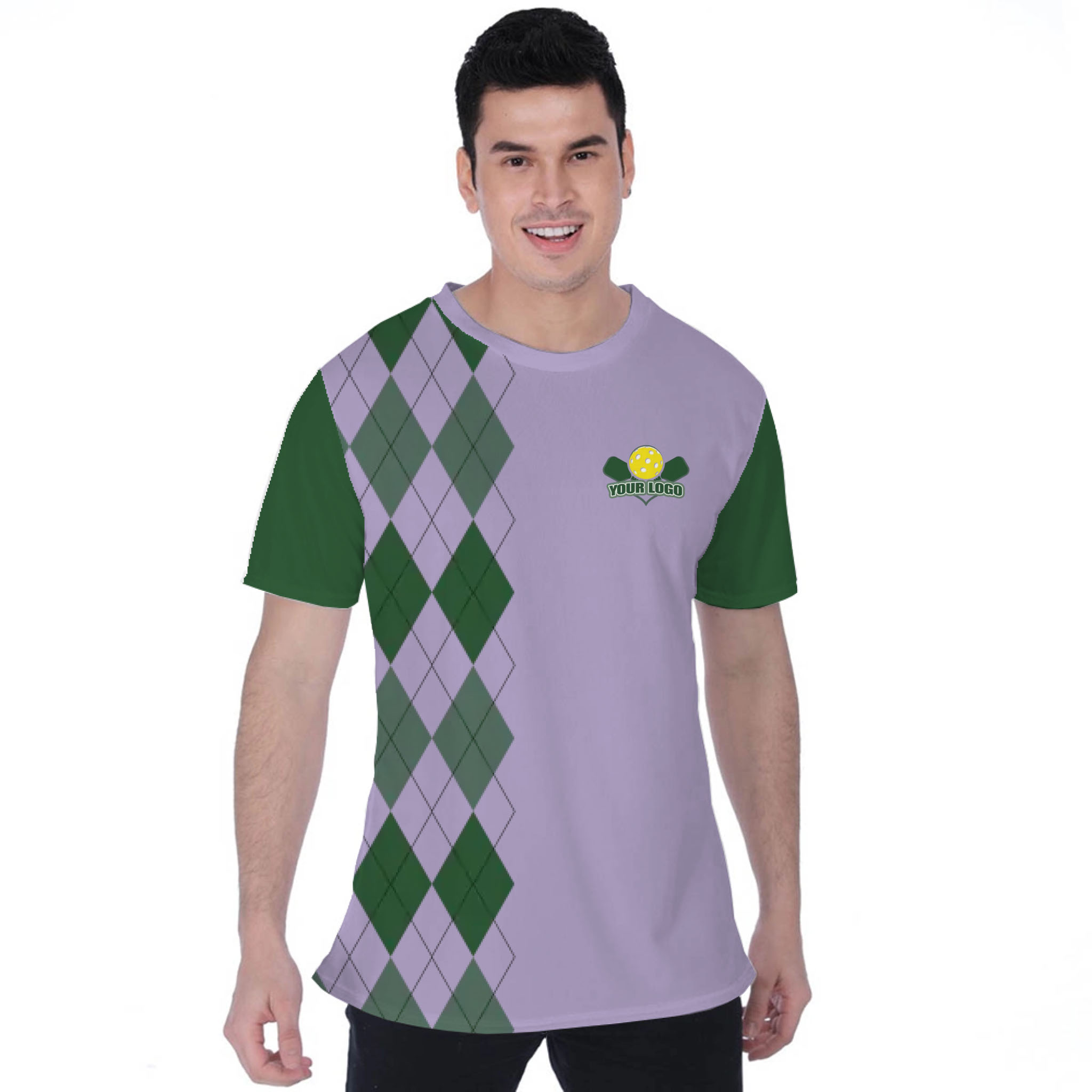 Picklewin Lob Stoppers Custom Pickleball Team Logo T-shirt For Men