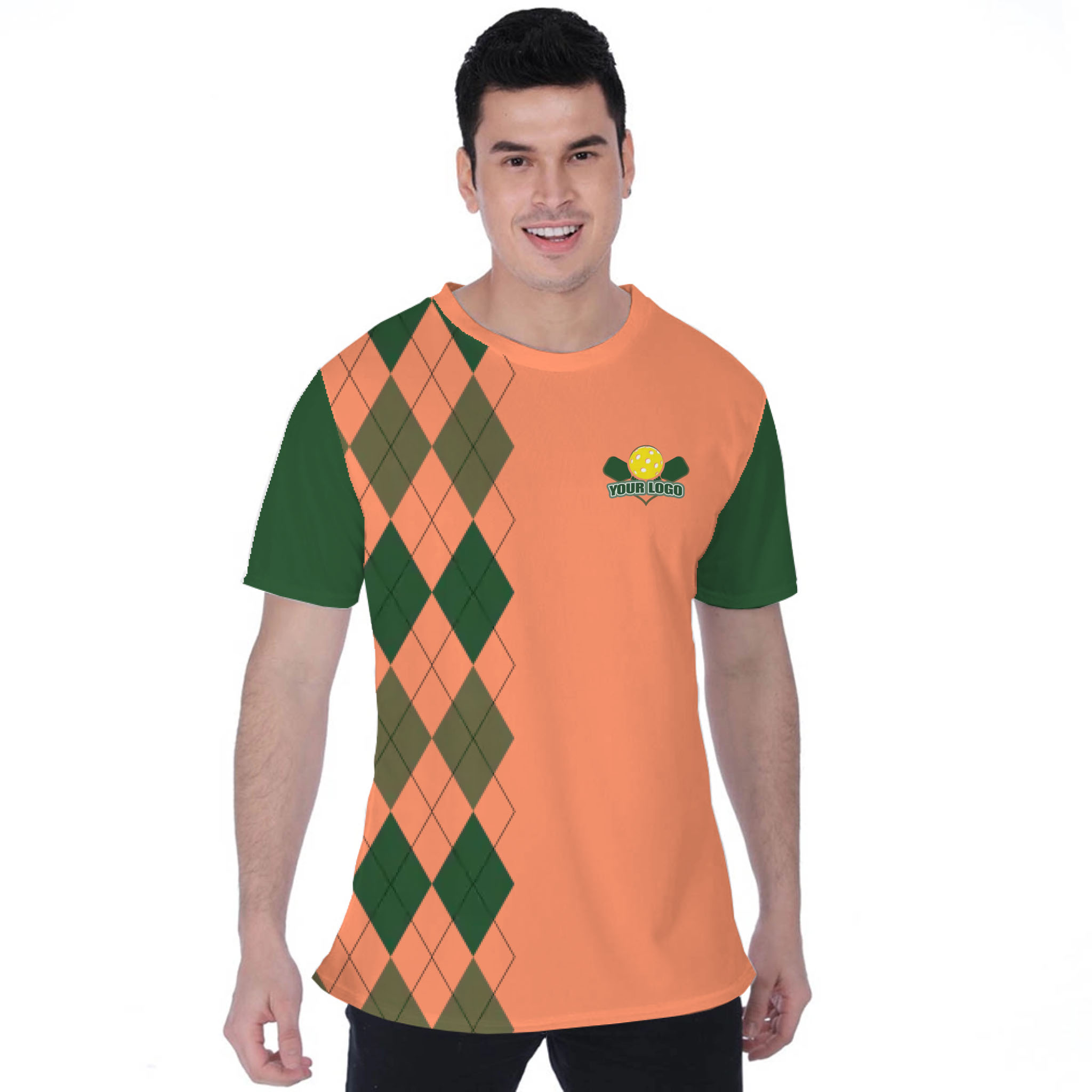 Picklewin Lob Stoppers Custom Pickleball Team Logo T-shirt For Men