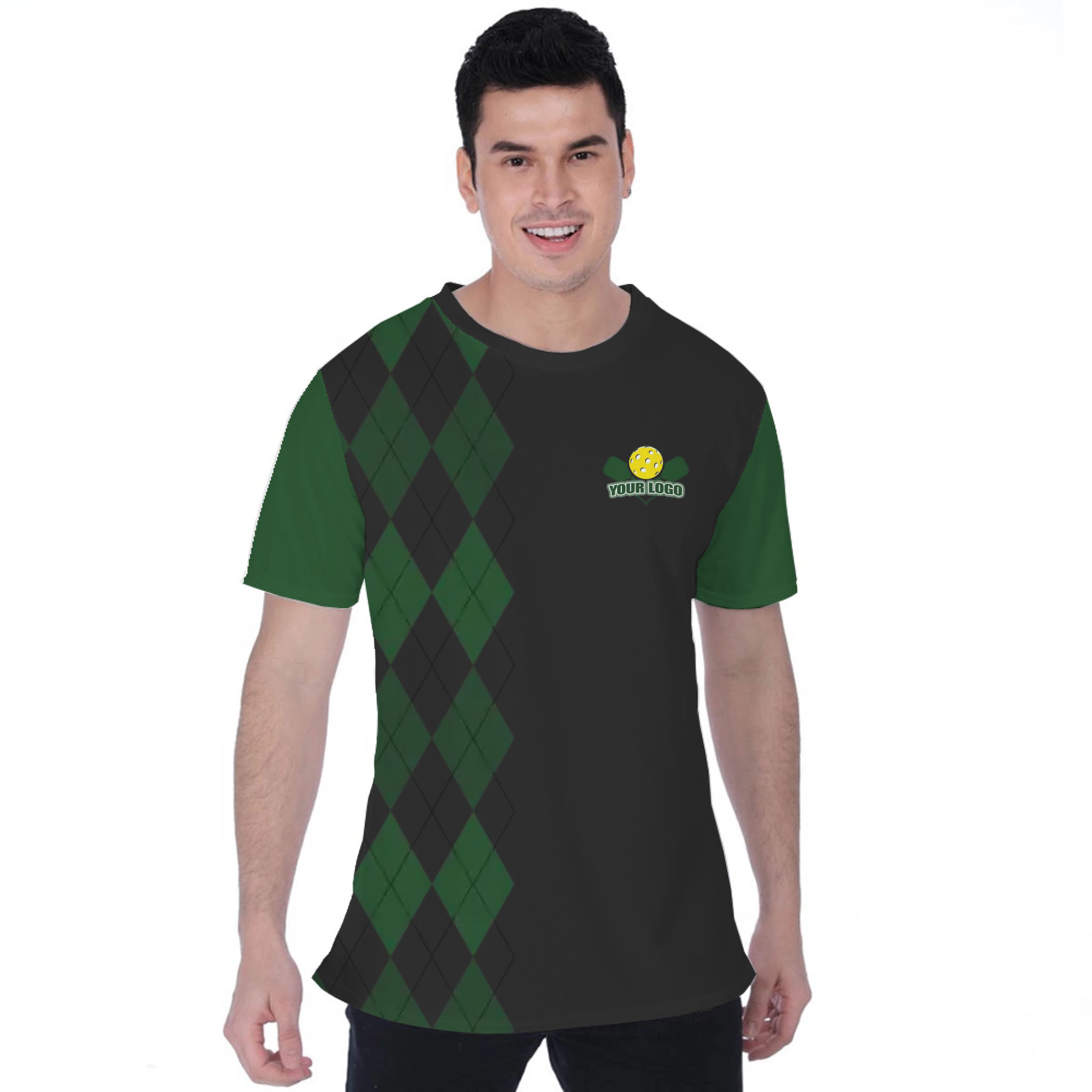 Picklewin Lob Stoppers Custom Pickleball Team Logo T-shirt For Men