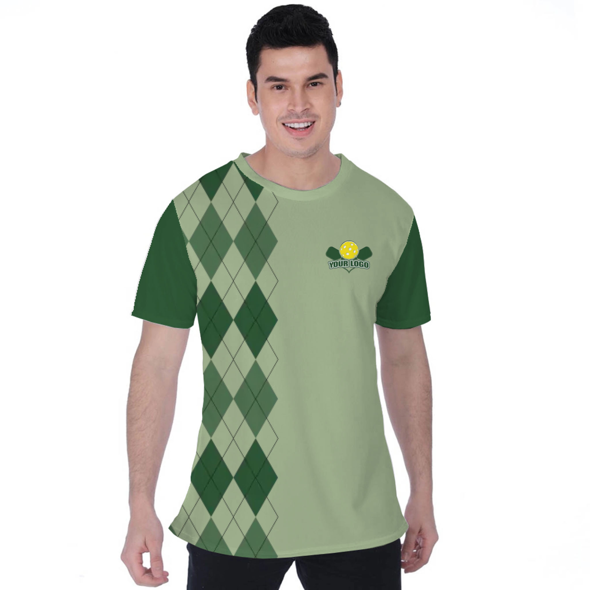 Picklewin Lob Stoppers Custom Pickleball Team Logo T-shirt For Men