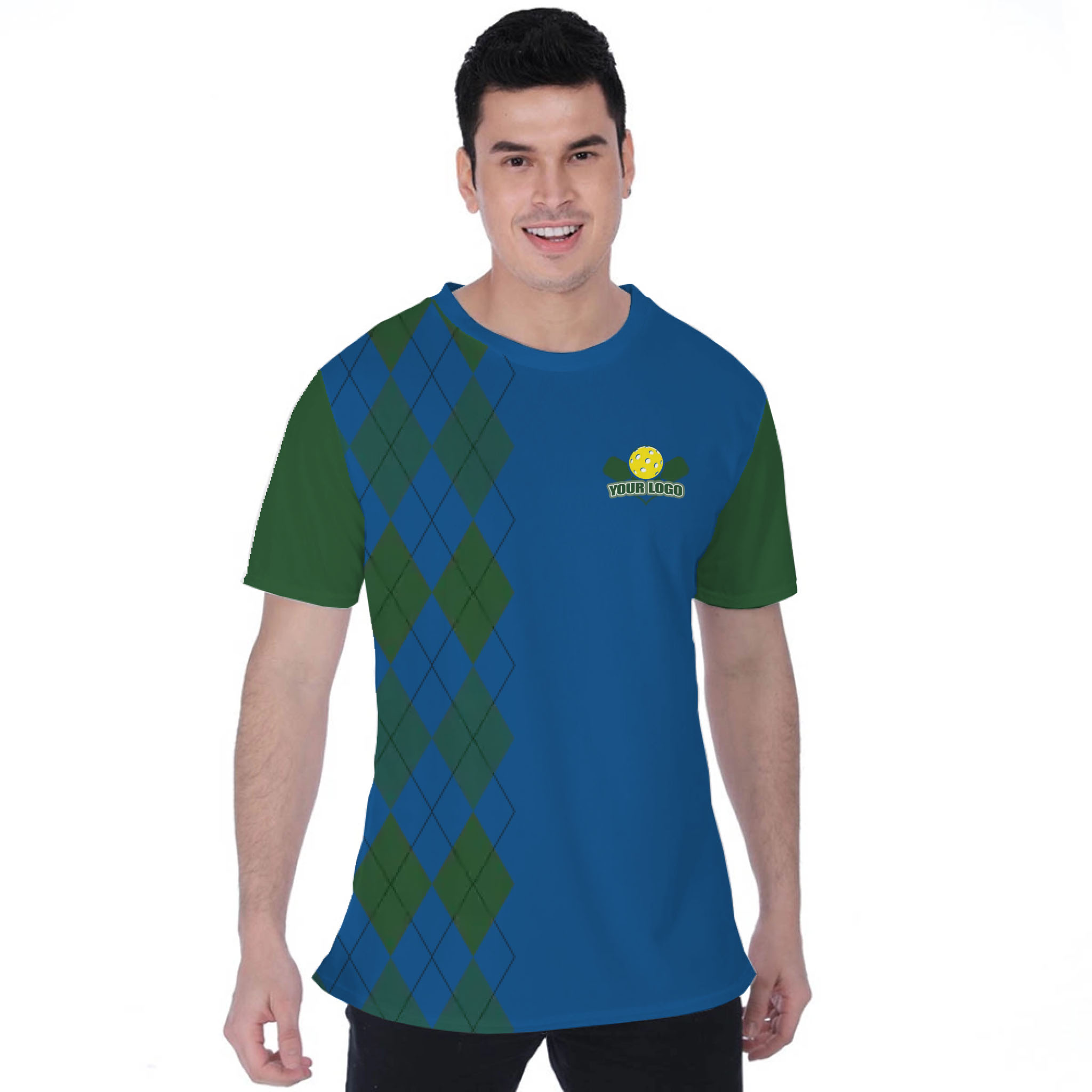 Picklewin Lob Stoppers Custom Pickleball Team Logo T-shirt For Men