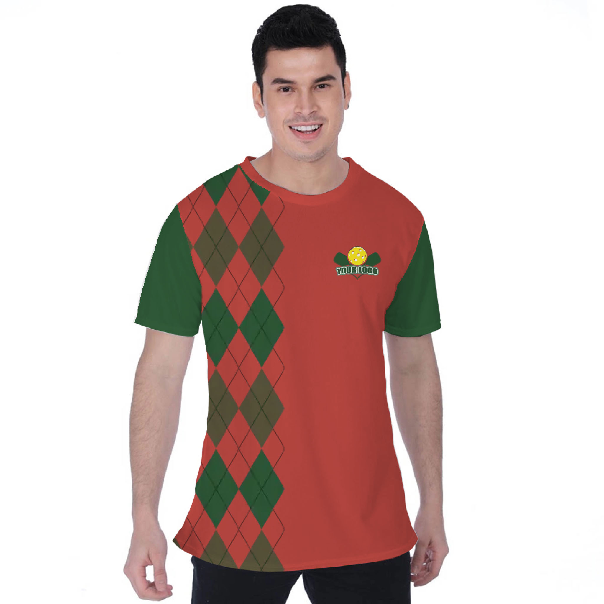 Picklewin Lob Stoppers Custom Pickleball Team Logo T-shirt For Men