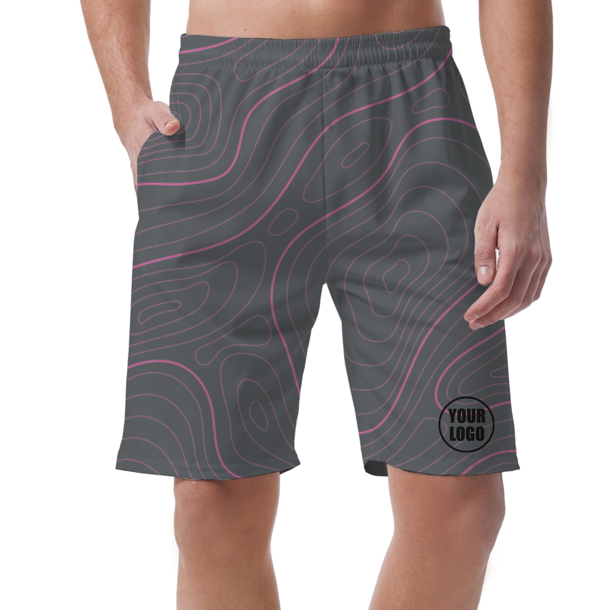 Picklewin Men's Bright Abstract Customized Short Pants