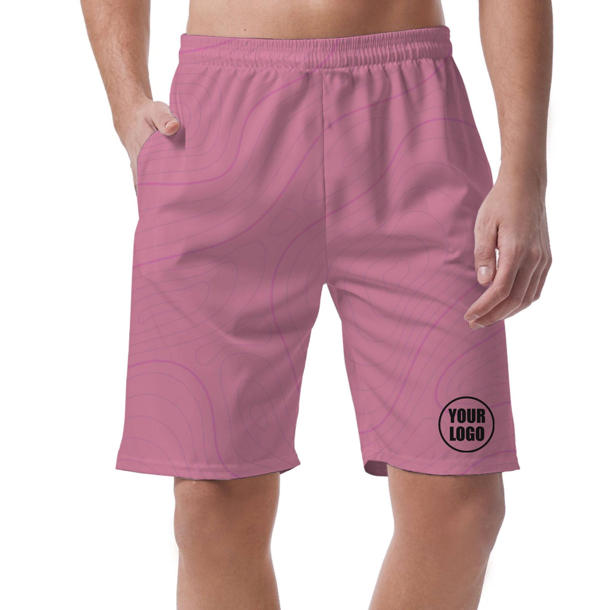 Picklewin Men's Bright Abstract Customized Short Pants