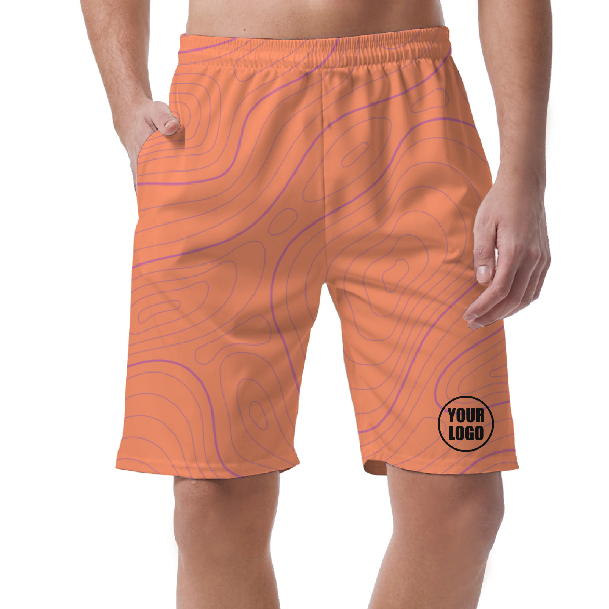 Picklewin Men's Bright Abstract Customized Short Pants