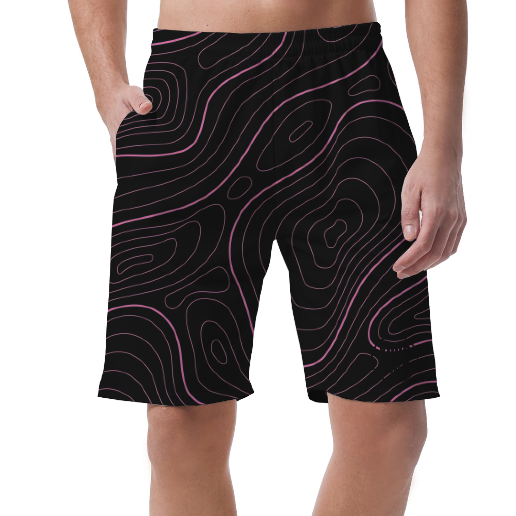 Picklewin Men's Bright Abstract Customized Short Pants