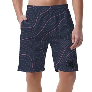 Picklewin Men's Bright Abstract Customized Short Pants – alternate