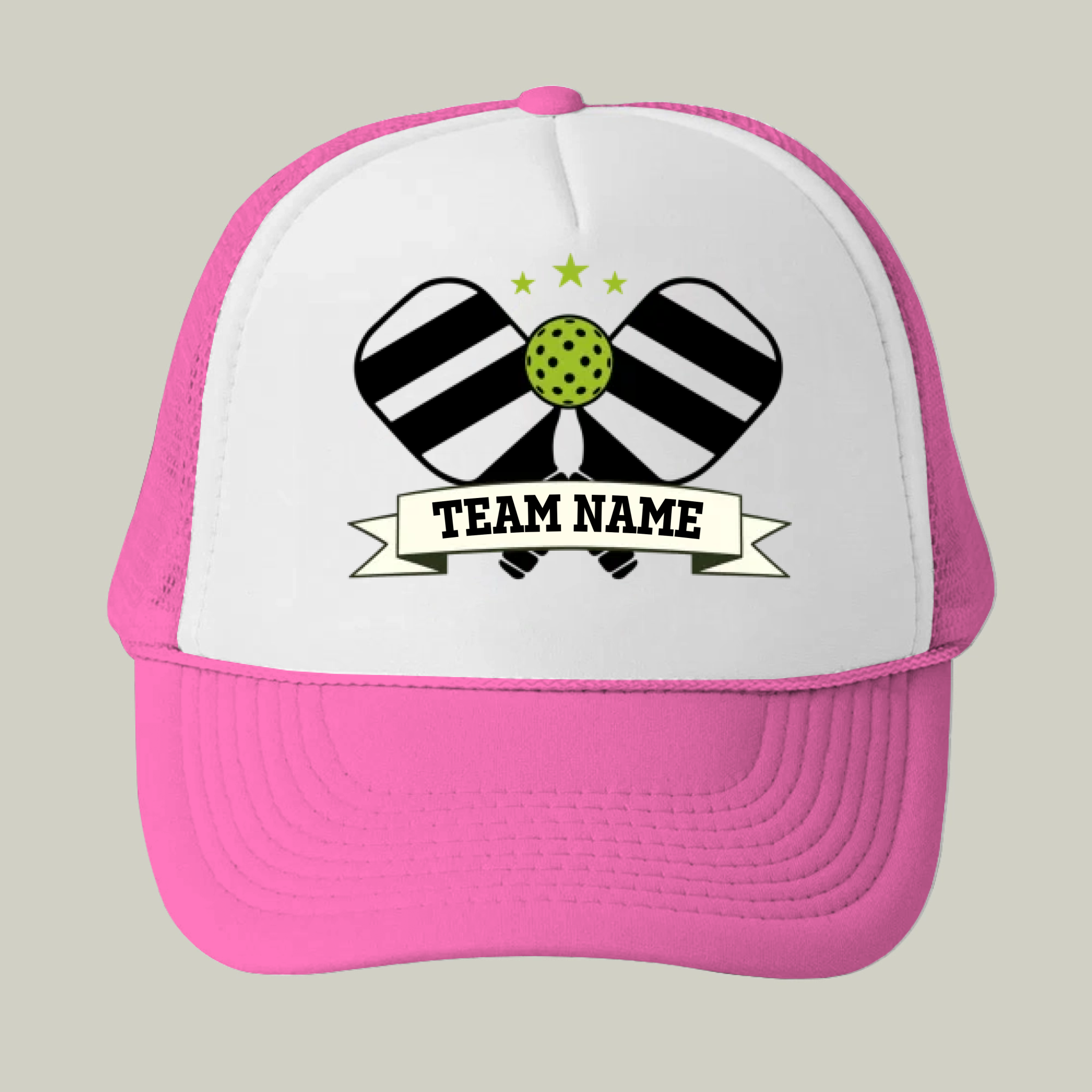Picklewin Men's Custom Team Name Trucker Cap For Pickleball