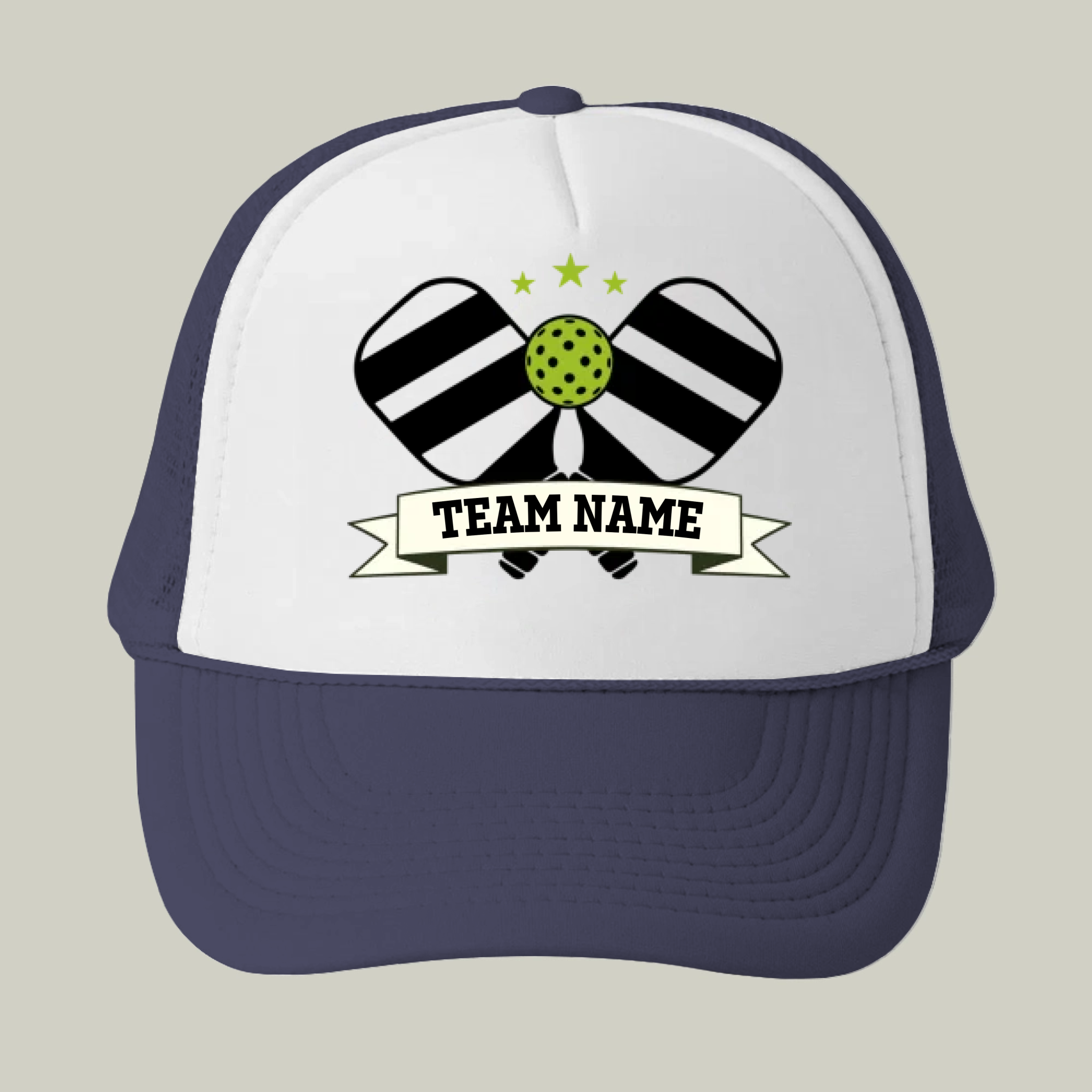 Picklewin Men's Custom Team Name Trucker Cap For Pickleball