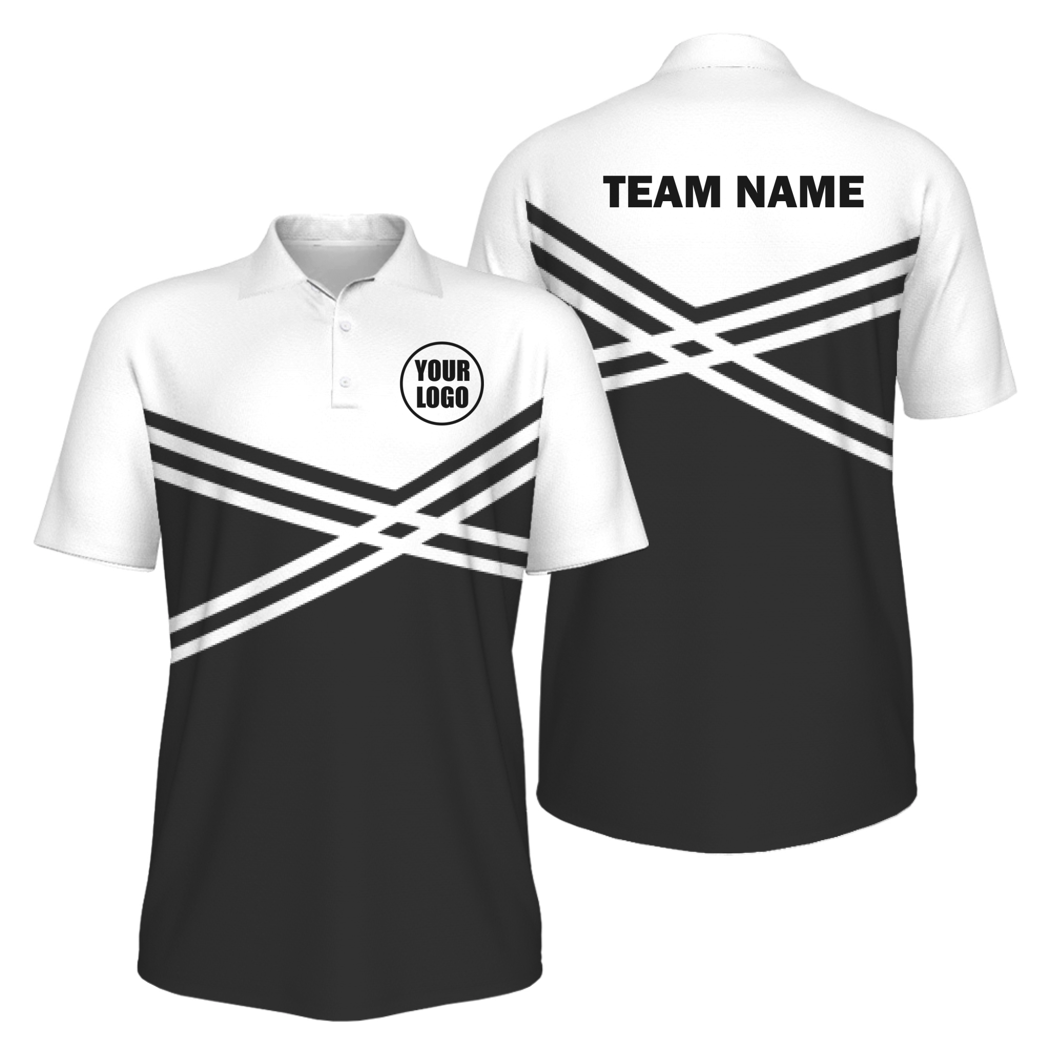 Picklewin Men's Custom UV Protection Polo Shirt With Unique Color Blocks
