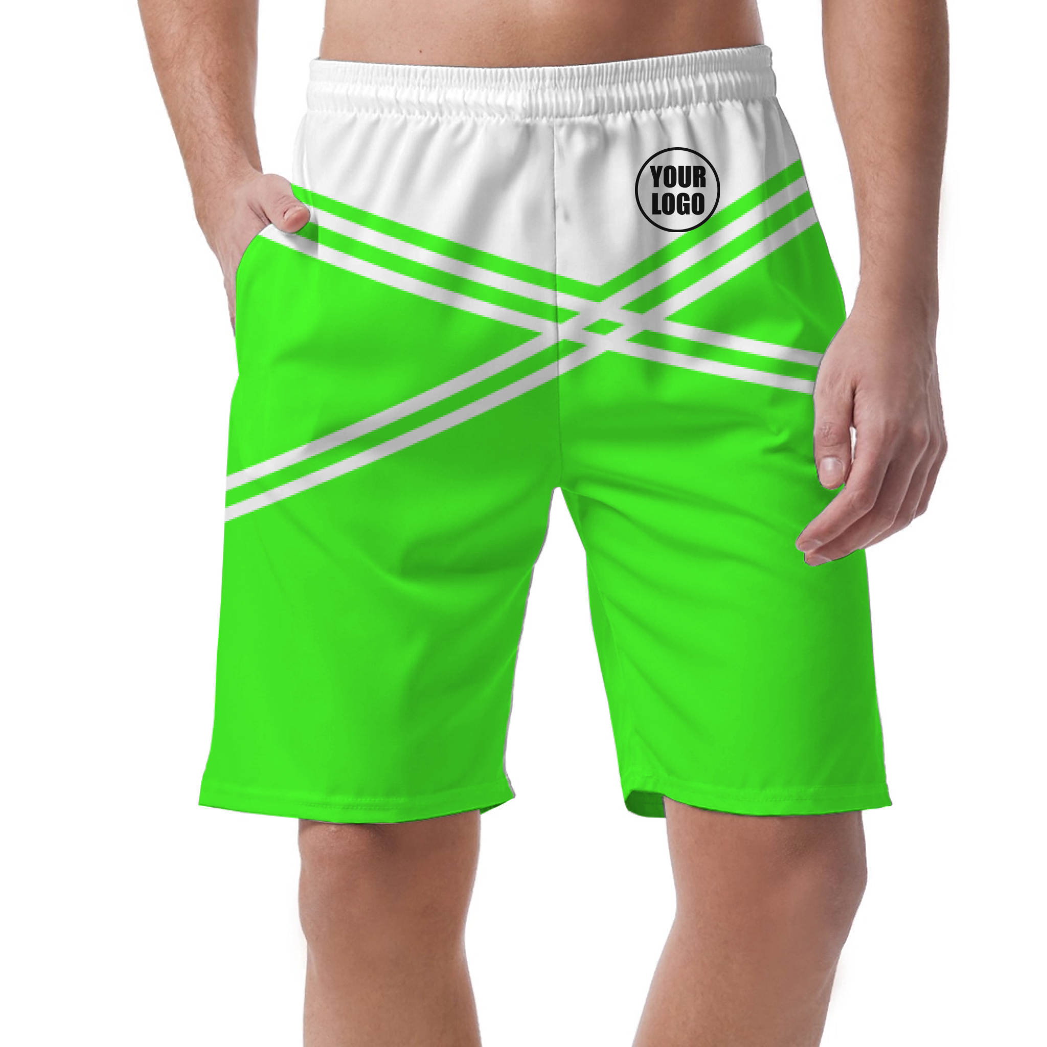 Picklewin Men's Customized Short Pants With Unique Color Blocks