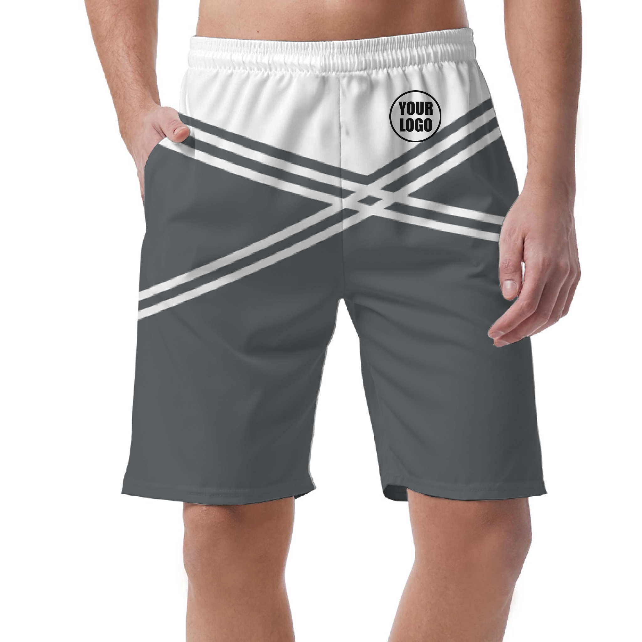 Picklewin Men's Customized Short Pants With Unique Color Blocks