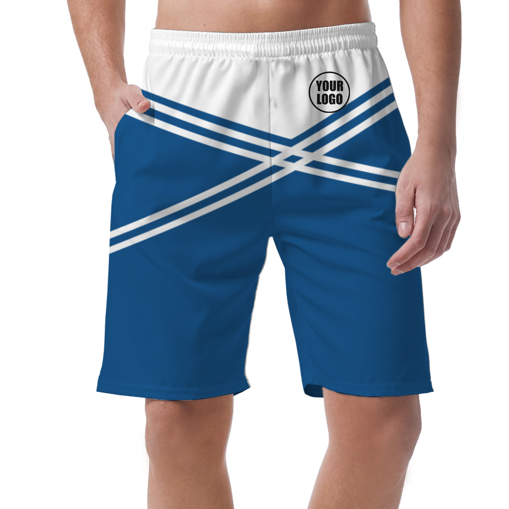 Picklewin Men's Customized Short Pants With Unique Color Blocks