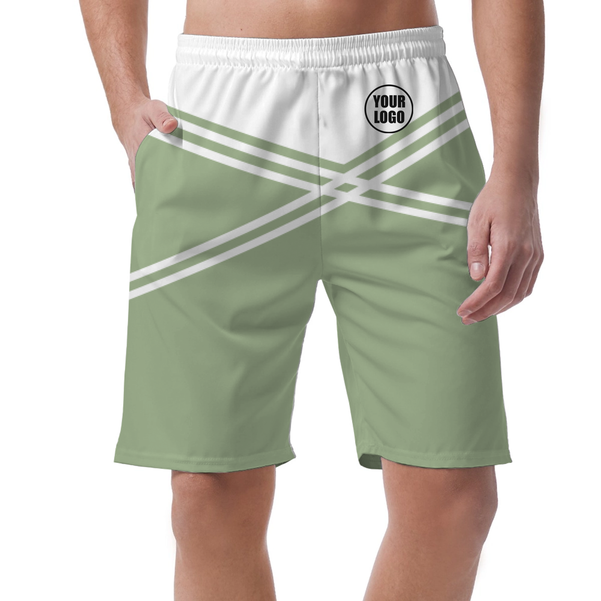 Picklewin Men's Customized Short Pants With Unique Color Blocks