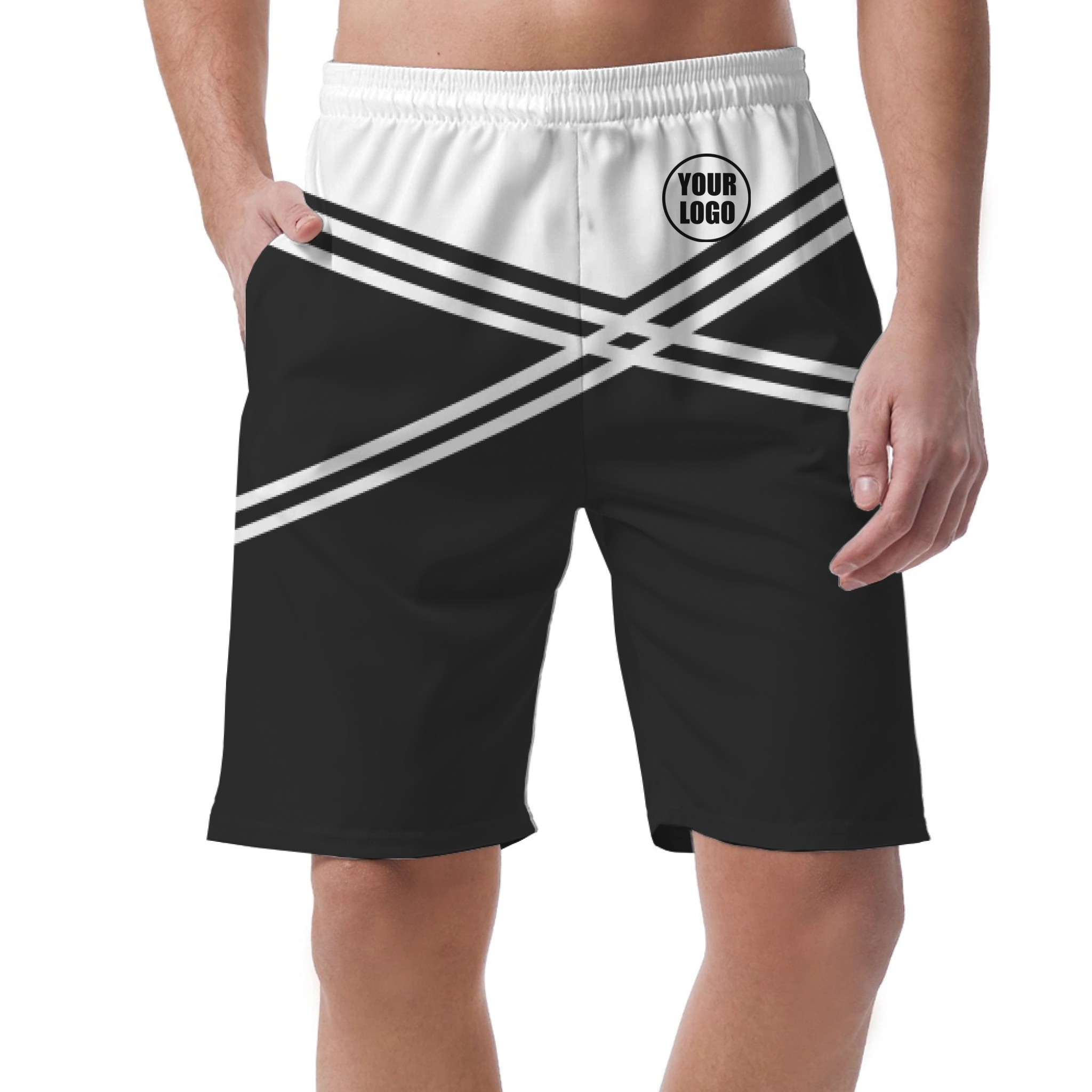 Picklewin Men's Customized Short Pants With Unique Color Blocks